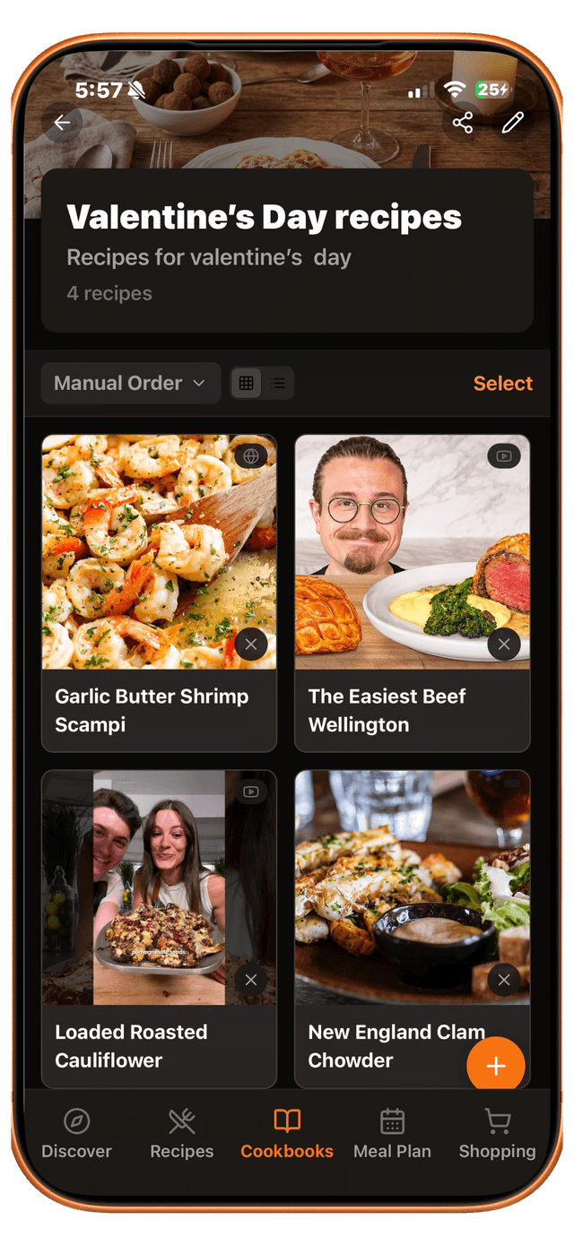 Cookbook detail view